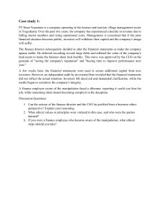 Case study introduction of business 1