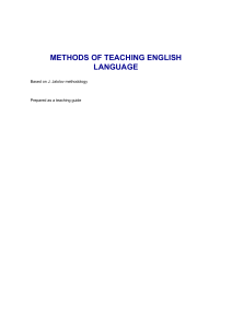 English Teaching Methodology Styled