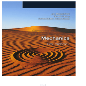 AS & A Level Mathematics  Mechanics Coursebook