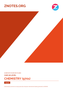 CAIE - AS Level - Chemistry (1)