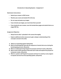 Homwwork Assignment 1 - UNT 4600