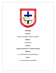 Terapia Recreativa