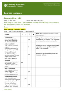 Challenge - Stage 9 - Greenwashing - L9.6