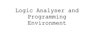 Logic analyser and program environment