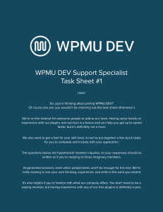 WordPress Support Specialist - WPMU Support task sheet #1 (4)
