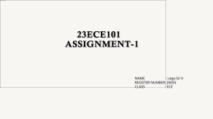 23ECE101 Assignment 1