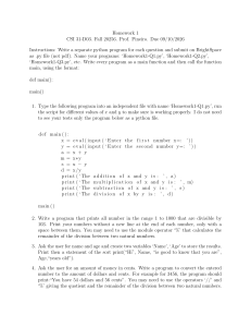 homework 1
