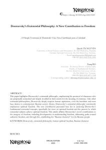 Dostoevskys Existential Philosophy A New Contribu