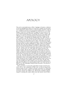 Plato - Apology