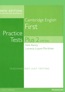 Cambridge English First - Practice Tests Plus 2 copy