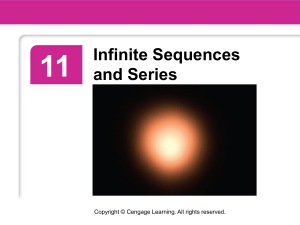 Infinite Sequences and Series: Calculus Textbook