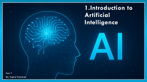 Introduction to Artificial Intelligence for Year 7