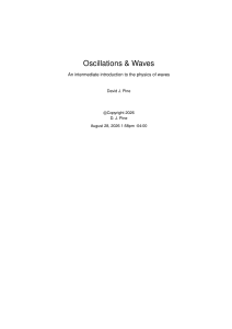Oscillations & Waves: Intermediate Physics Textbook