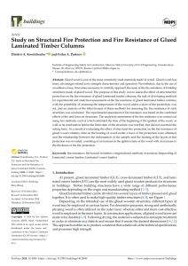 Fire Resistance of Glued Laminated Timber Columns: Study
