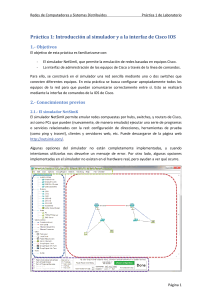 Pr&aacute;ctica 1: Introducci&oacute;n a NetSimK y Cisco IOS