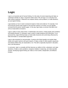 Introduction to Logic: Understanding Reasoning and Its Applications
