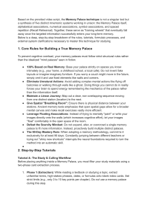 Memory Palace Technique: A Complete Guide