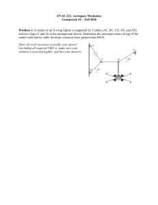 ENAE 222 Groupwork #2: Aerospace Mechanics Problems
