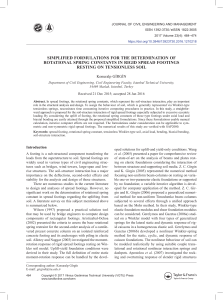 Simplified Formulations for Rotational Spring Constants in Rigid Spread Footings