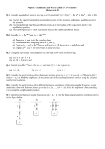 Physics Homework: Oscillations and Waves