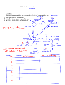 ECCS-3631 Homework 1: Networks and Data Communications