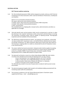 Electrical Thermal Monitoring System Specification