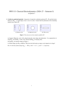 PHY113 Assignment 5: Classical Electrodynamics Problems