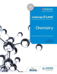 Cambridge O Level Chemistry Textbook by Earl & Wilford