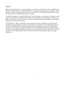 Digital Logic Design Concepts Textbook for Undergraduates