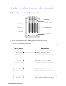 Nuclear Reactor Physics Exam Questions