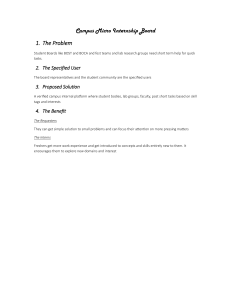 Campus Micro Internship Board Proposal