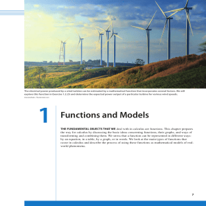 Functions and Models: Calculus Chapter on Mathematical Functions