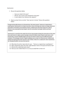 Overtourism in Venice Worksheet