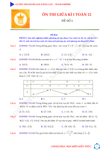 Examen de Pr&aacute;ctica de Matem&aacute;ticas 12 - Prueba 1