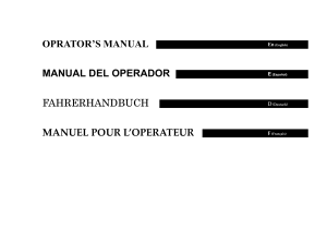 Toyota Industrial Vehicle Operator's Manual