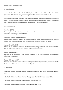 Bibliograf&iacute;a de Antonio Machado