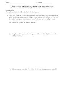 Fluid Mechanics & Heat Temperature Quiz