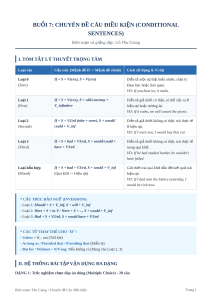 Conditional Sentences Lesson Plan
