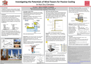 Wind Towers for Passive Cooling in Hot Dry Climates