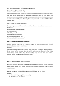 SDG 10 Sensory & Accessibility Map Workshop