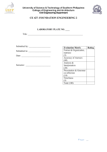 CE 427 Foundation Engineering 2 Lab Report Template