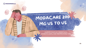 Understanding Modafinil: Wakefulness & Responsible Use