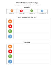 Week 3 Social Psychology Worksheet