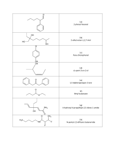 Organic Chemistry Nomenclature Practice: Structures & Names