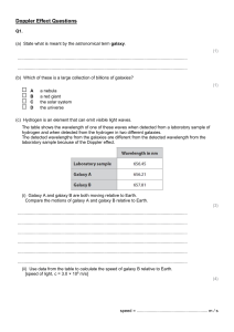 Doppler Effect Questions - Astronomy Physics Quiz