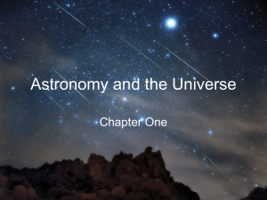 Astronomy and the Universe Chapter 1