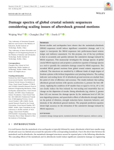 Damage Spectra of Global Crustal Seismic Sequences