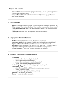 Advertisement Analysis Framework