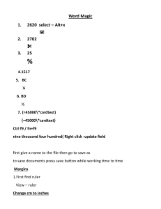 Word Magic: Microsoft Word Keyboard Shortcuts & Tips