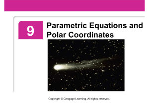 Parametric Equations and Polar Coordinates